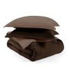 Taupe Brown Microfiber Reversible Comforter Set
