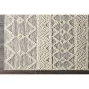 Hand Woven Wool Blend Grey Beige Ivory Persian Style Area Rug