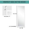 Full Length Bedroom Mirror with Over the Door or Wall Mounted Design