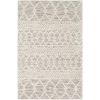 Hand Woven Wool Blend Grey Beige Ivory Persian Style Area Rug