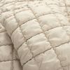 Soft Lightweight Puff Textured 2-Piece Comforter Set in Neutral Tan