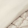 Soft Lightweight Puff Textured 2-Piece Comforter Set in Neutral Tan