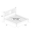 Farmhouse Style Solid Wood Platform Bed Frame with Headboard