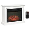 31 inch Electric Fireplace Heater Dimmable Flame Effect and Mantel w/ Remote Control