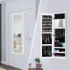 2-in-1 Wall or Door Mounted Jewelry Organizer Full Length Mirror