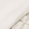 Soft Lightweight Puff Textured Comforter Set in Off White