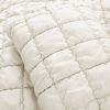 Soft Lightweight Puff Textured Comforter Set in Off White