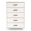 Modern Farmhouse Solid Wood 5 Drawer Bedroom Chest