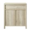 Rustic Farmhouse Barn Door Accent Storage Cabinet