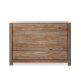 FarmHouse Rustic 4 Drawer Dresser (Color: Pine)
