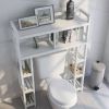 Solid Wood Over the Toilet Bathroom Storage Unit