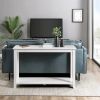 Modern Coastal Farmhouse Console Sofa Table in Wood Finish