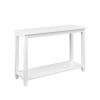 Modern Coastal Farmhouse Console Sofa Table in Wood Finish
