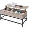 Modern Metal Lift Top Coffee Table/Laptop Desk