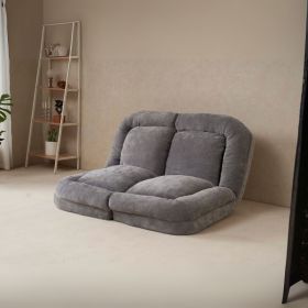 Convertible Fold-Out Double Sofa Bed,Gray (Option: Gray)