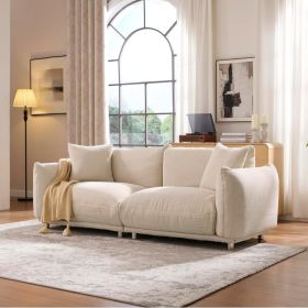 Versatile Beige 3 Seater Sofa  Easy To Match Any Decor (Option: beige)