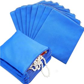 8 Pcs Navy Blue Zippered Silver Storage Bags  5.9 X 5.9 Inch (Option: 8Pcs)