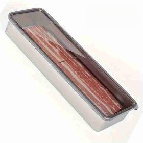 Bacon Container Stainless Steel Airtight Cheese Container Bacon Containers For Refrigerator Food Storage Containers With Lids Deli Meat Saver Bac (Option: StainlessStee)
