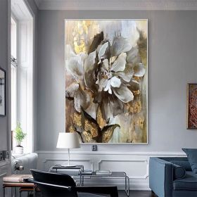 Abstract Floral Oil Painting On Canvas (style: 01, size: 150x220cm)