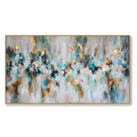 Unique Abstract Oil Painting on Canvas (size: 70x140cm)
