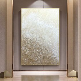 Hand Painted Abstract Oil Painting Wall Art on Canvas  No Frame (size: 75x150cm)