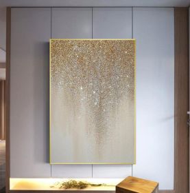 Modern Abstract Oil Painting Gold Foil No Frame (size: 70x140cm)