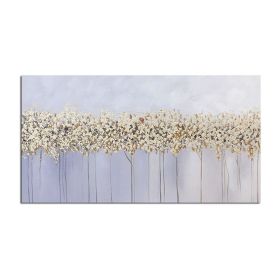 Modern Abstract Golden Tree Oil Painting On Canvas (size: 70x140cm)