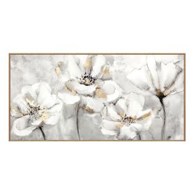 Hand Painted Abstract Flower Art Oil Painting On Canvas (size: 90x120cm)