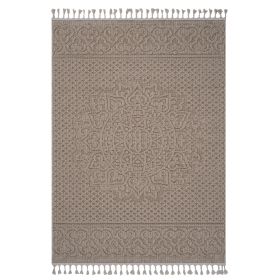 NAAR Guros Collection 8X10 Beige /Medallion Indoor/Outdoor Area Rug (Color: as Pic)