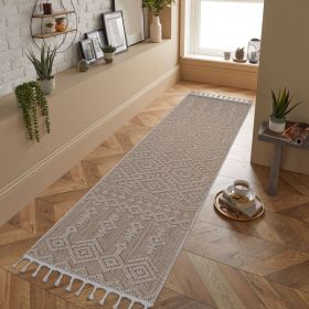 LOOM & LUXE Collection Natural /Traditional Indoor/Outdoor Area Rug (size: 2X8)