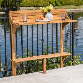Wood BALCONY BAR TABLE (Option: Natural)