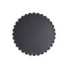 Beaded Round Wall Mirror 27"D