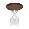 Rustic Classic Style Decorative Table,Elegant Tray Accent End table, Coffee table, Modern, For Living Room, Home Office, 25" x 19" x 19"