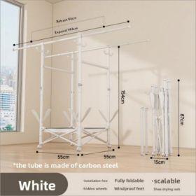 DL11J-SG202605 Dual Rod Storage Grid - Shoe Hanger - Coat Hook - Crossbar White---Only Self Pickup (Option: White)