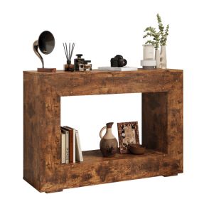 47  Farmhouse Console Table, Sofa Table Accent Table, Entryway Table With Storage, Narrow Entryway Table For Hallway, Living Room, Entrance, Foye (Option: Dark Brown)