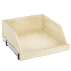 Pull Out Cabinet Organizer High Drawer 19  W X 21  D Hard Close Wood Slide Out Shelves Cabinet Storage And Organizer With Full Extension Rail Sli (Option: Wood)