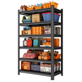 Garage Shelving Units 2400LBS Heavy Duty Storage Shelves Adjustable Metal Shelf 6 Tier Garage Storage Rack For Kitchen, Laundry Room, Industrial, (Option: defaulttitle)